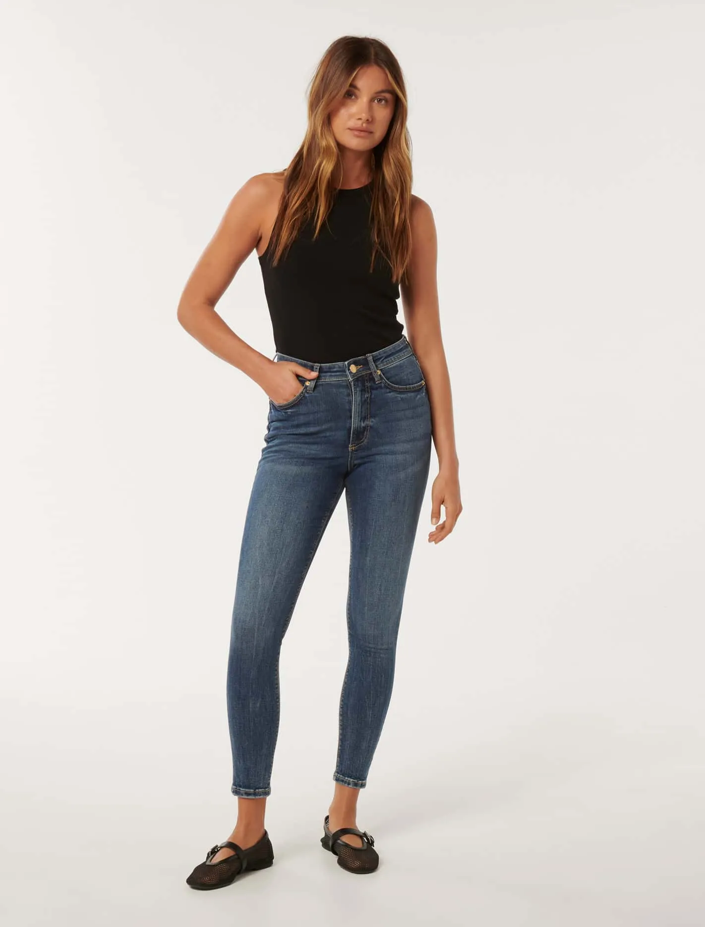 Nala Mid-Rise Skinny Jeans