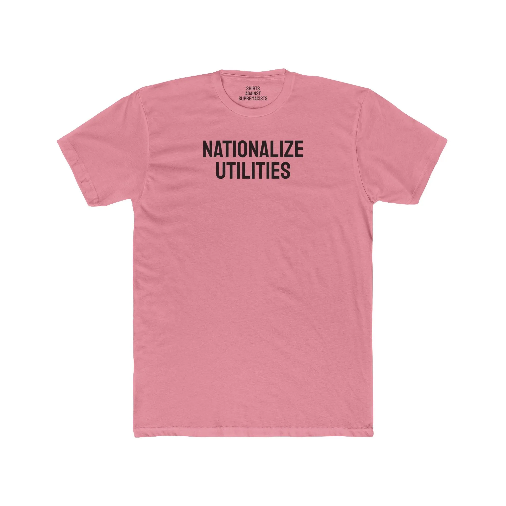 Nationalize Utilities - Unisex Cotton Crew Tee