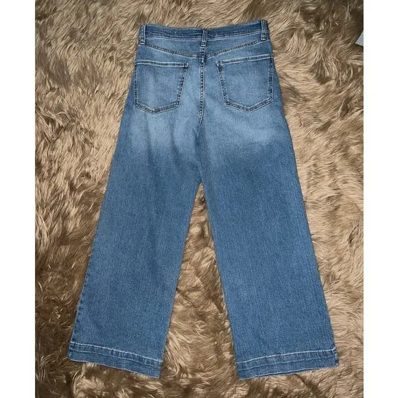 New Sam Edelman Meadow Codie High Rise Wide Leg Ankle Jean size 28/6