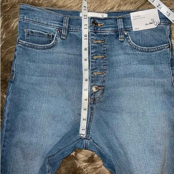 New Sam Edelman Meadow Codie High Rise Wide Leg Ankle Jean size 28/6