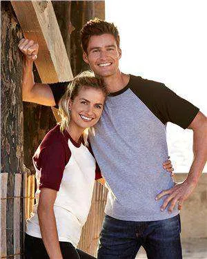 Next Level Unisex Fine Jersey Raglan T-Shirt - 3650