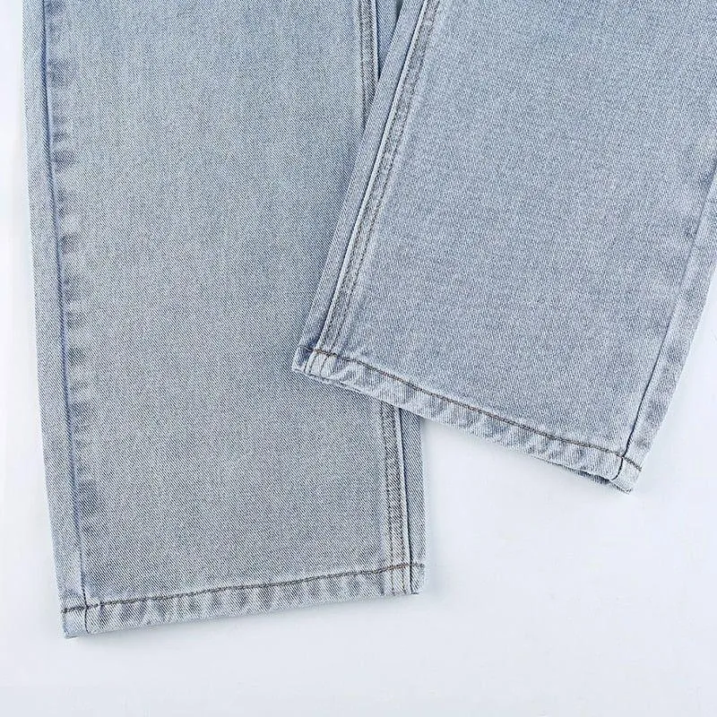 Nikolett Butterfly Loose Straight Jeans
