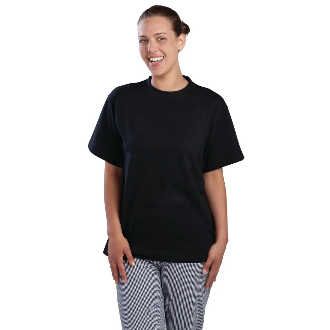 Nisbets Essentials T-Shirts Black M (2 Pack)