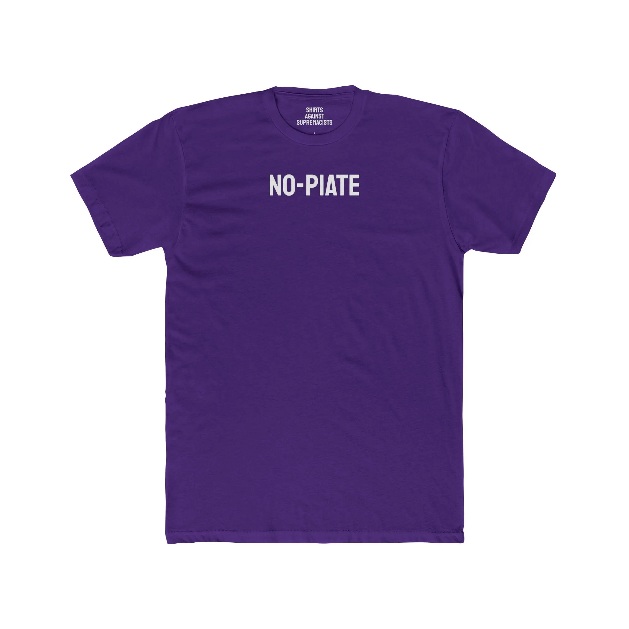 No-Piate - Unisex Cotton Crew Tee