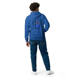 NOT THE LITTLE GUY Collection Mascot Heavy Blend Zip Back Front Hoodie