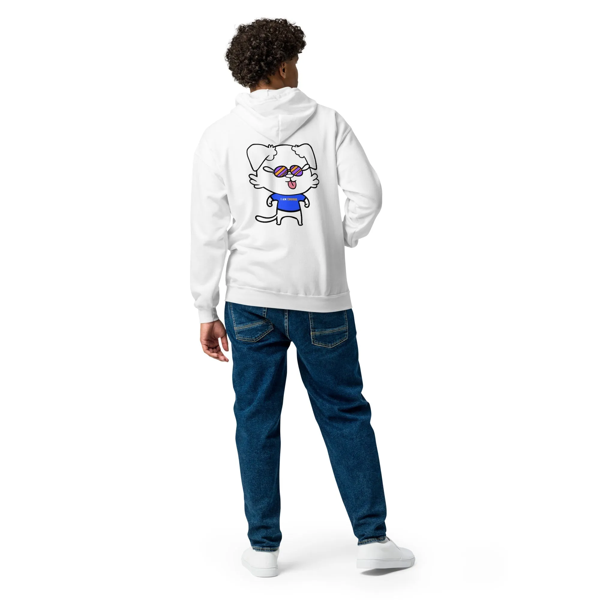 NOT THE LITTLE GUY Collection Mascot Heavy Blend Zip Back Front Hoodie