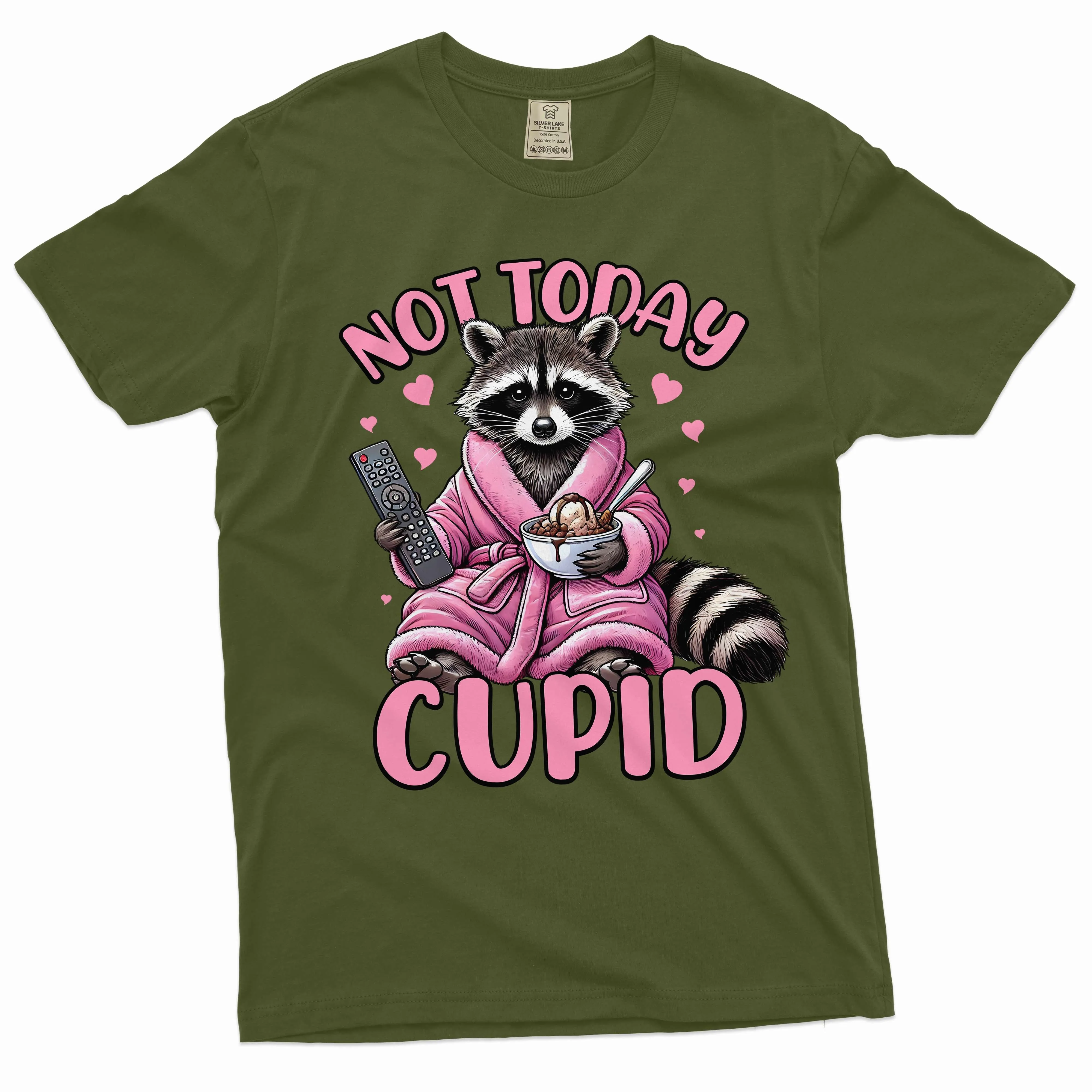 Not today cupid valentine's day T-shirt single person man woman funny valentine's day gift