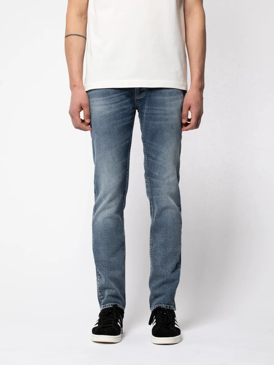 【Nudie Jeans】合身小直筒／13oz／Grim Tim Worn Sonic