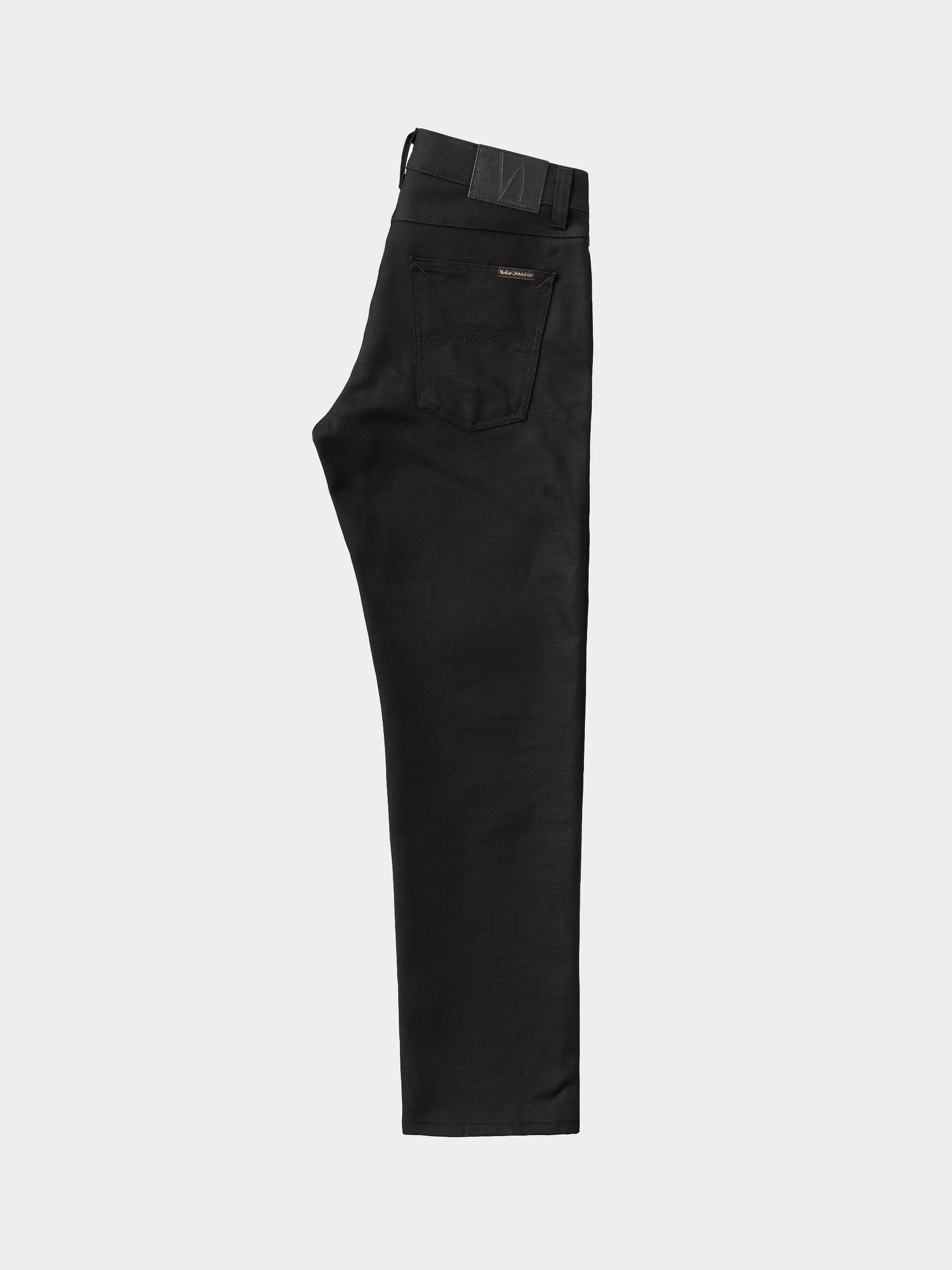 【Nudie Jeans】Gritty Jackson Dry Black YD 12.5 oz 復刻中腰直筒牛仔褲
