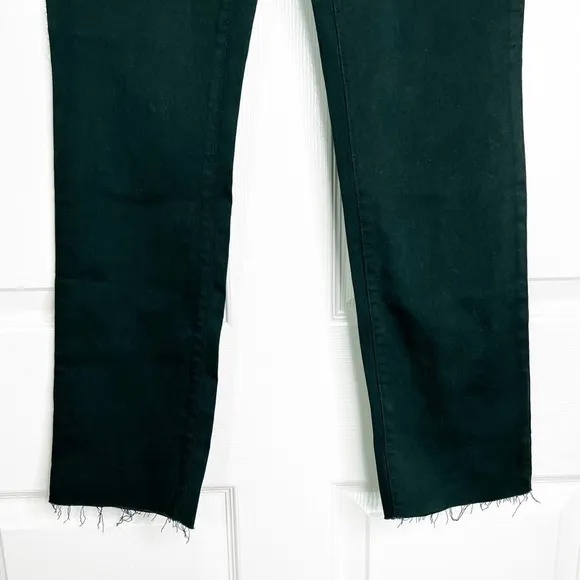 NWOT L’Agence High Rise Straight Leg Jeans in Forrest Green Women’s Sz 25