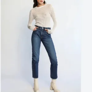 NWT Adriano Goldschmied Daily Blue Manya Classic Straight Leg Jean $285