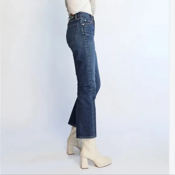 NWT Adriano Goldschmied Daily Blue Manya Classic Straight Leg Jean $285