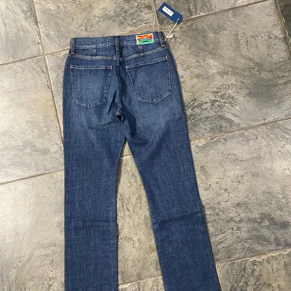 NWT Adriano Goldschmied Daily Blue Manya Classic Straight Leg Jean $285