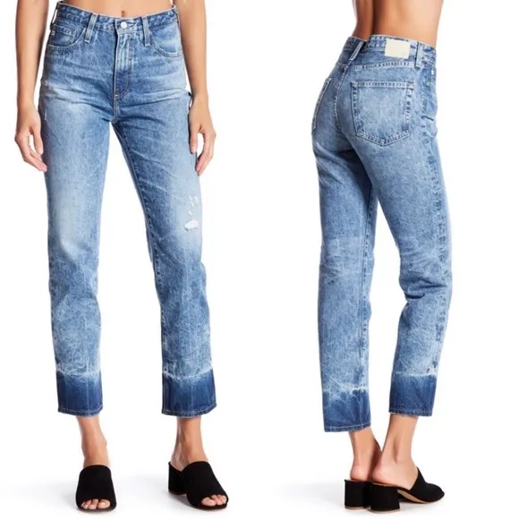 NWT AG Phoebe High Rise Slim Straight Leg Jeans