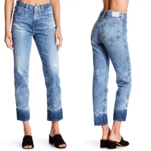 NWT AG Phoebe High Rise Slim Straight Leg Jeans