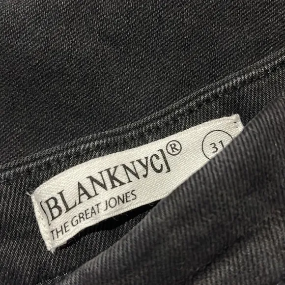 NWT BLANKNYC THE GREAT JONES HI RISE SKINNY JEANS BLACK STRETCH SZ-31