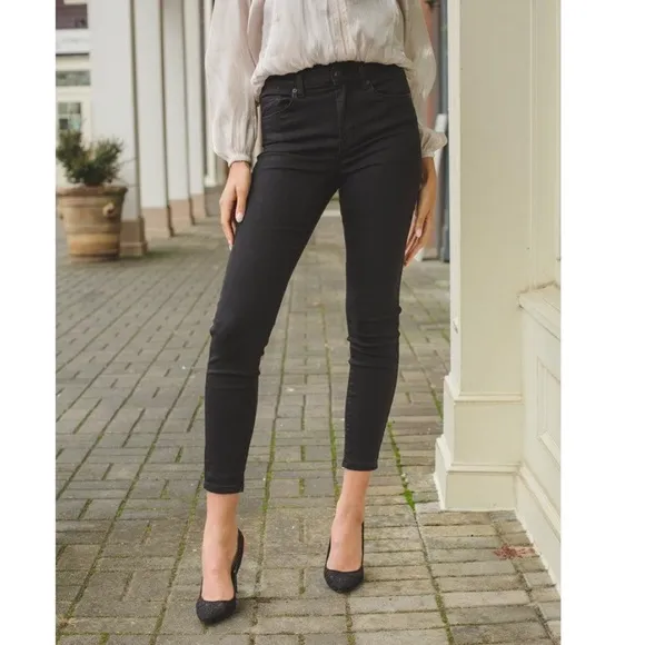 NWT BLANKNYC THE GREAT JONES HI RISE SKINNY JEANS BLACK STRETCH SZ-31