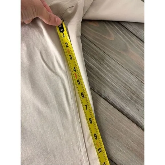 NWT Eileen Fisher Organic Cotton Muslin Straight Pants Jeans Size Large