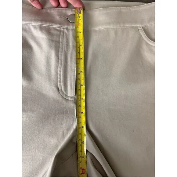 NWT Eileen Fisher Organic Cotton Muslin Straight Pants Jeans Size Large