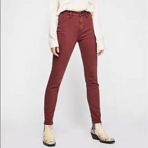 NWT Free People We The Free Red High Rise Skinny Jeans Size 26
