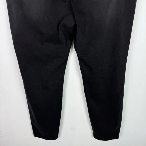 NWT INC Core Denim Rhinestone Skinny Jeans Deep Black Plus Size 18 34 NEW