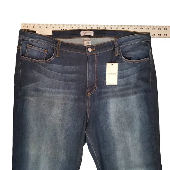 NWT Judy Blue Handsand Rayon Skinny 3XL (Meas 40x30.5 13&quot; High Rise) Jeans A14