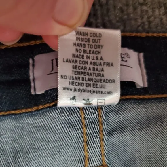 NWT Judy Blue Handsand Rayon Skinny 3XL (Meas 40x30.5 13&quot; High Rise) Jeans A14
