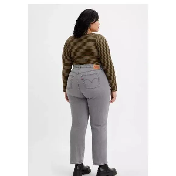 NWT Levi's 501 Original Fit Women's Jeans in Porcini Haze Grey Size 18