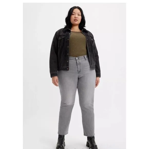 NWT Levi's 501 Original Fit Women's Jeans in Porcini Haze Grey Size 18