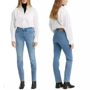 NWT LEVI'S 724 High Rise Slim Straight Jeans 26