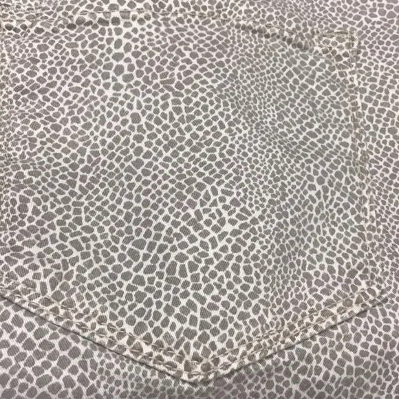 NYDJ Micro Giraffe Print Ankle Pant Tummy-Control Stretch Jeans SZ 6