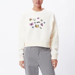 Obey Womens Butterfly Crew Specialty Fleece