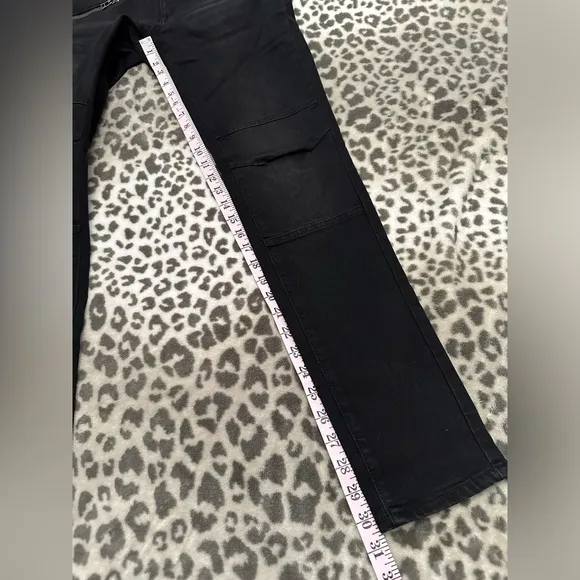 Old Navy Low Rise Rockstar Moto Skinny Jeans in Black Size 4 Regular