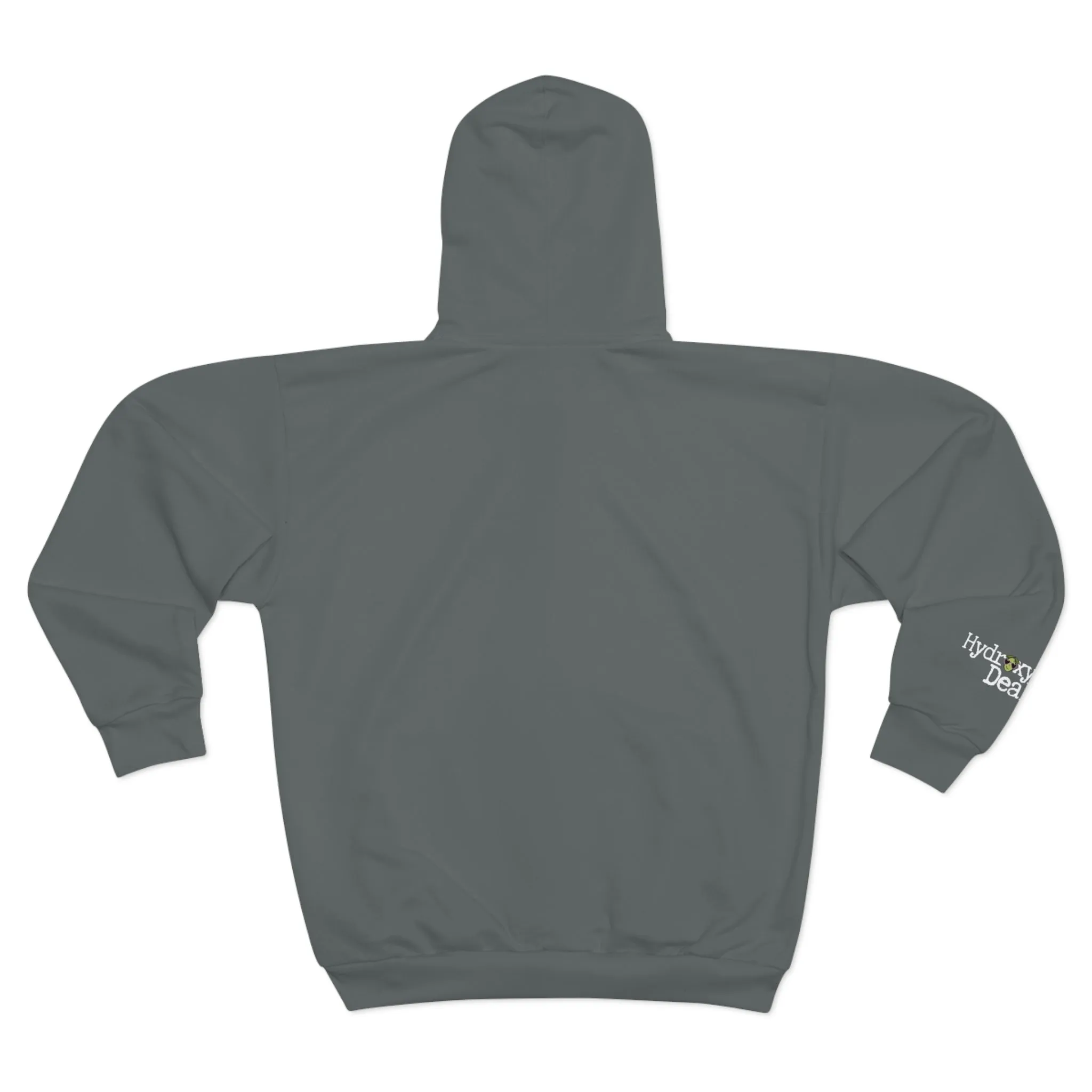 Olive leaves chemical compound / Hydroxytyrosol dealer / Unisex Zip Hoodie (AOP) / gray sweatshrt