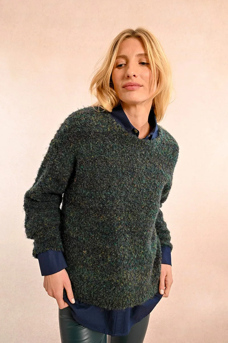 OMBRE LOOP KNIT SWEATER