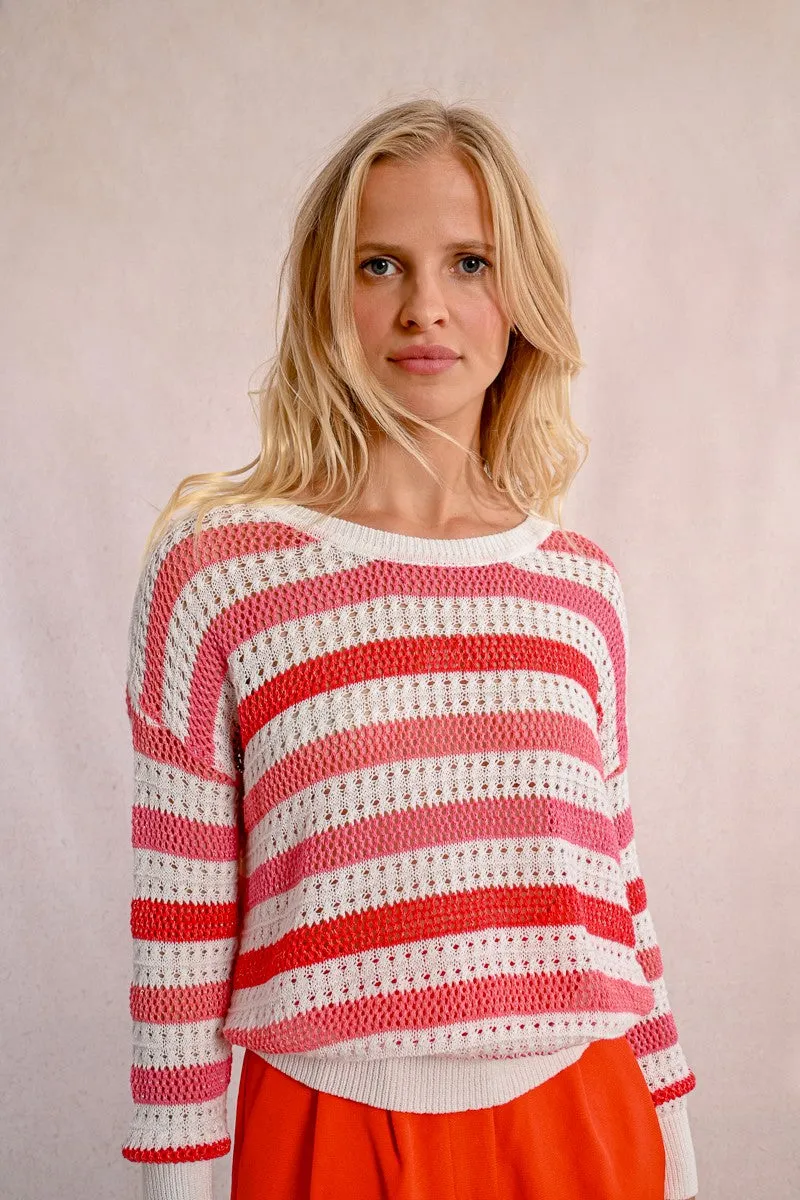 OPENWORK KNIT SWEATER