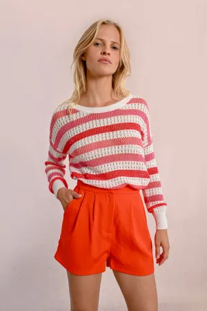 OPENWORK KNIT SWEATER