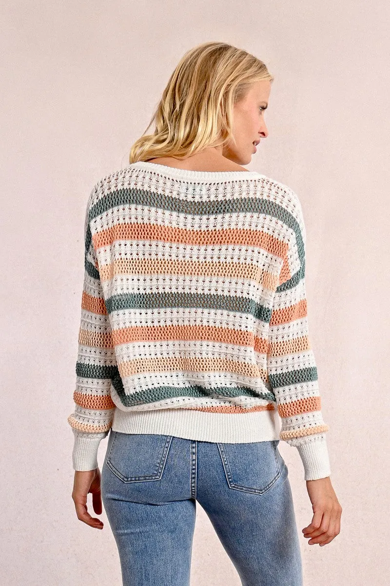 OPENWORK KNIT SWEATER