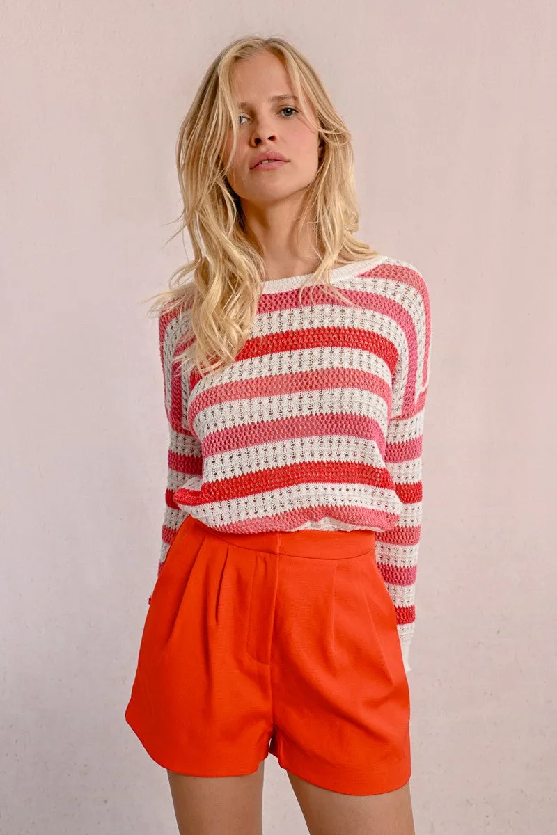 OPENWORK KNIT SWEATER