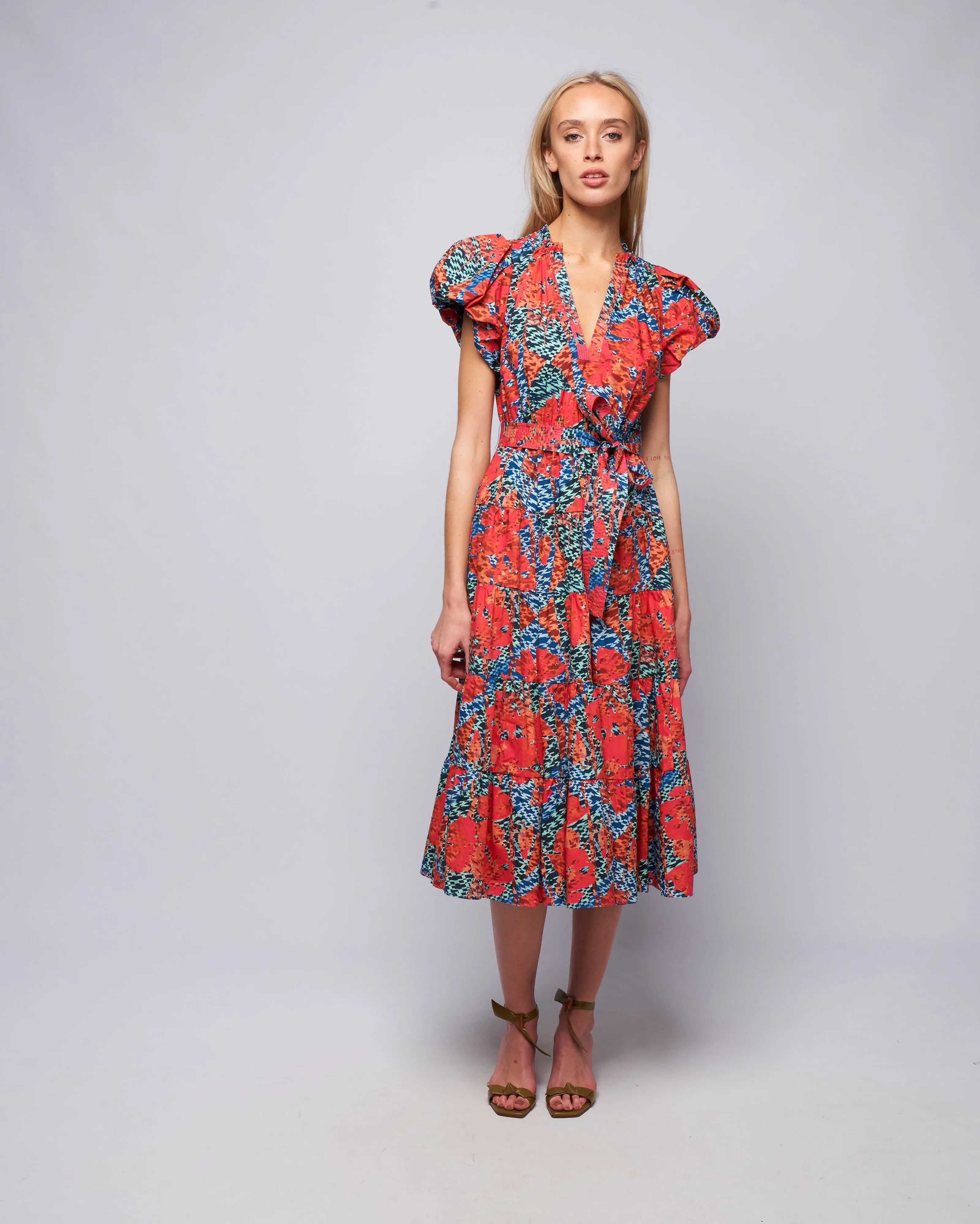 ottilie dress - flamingo