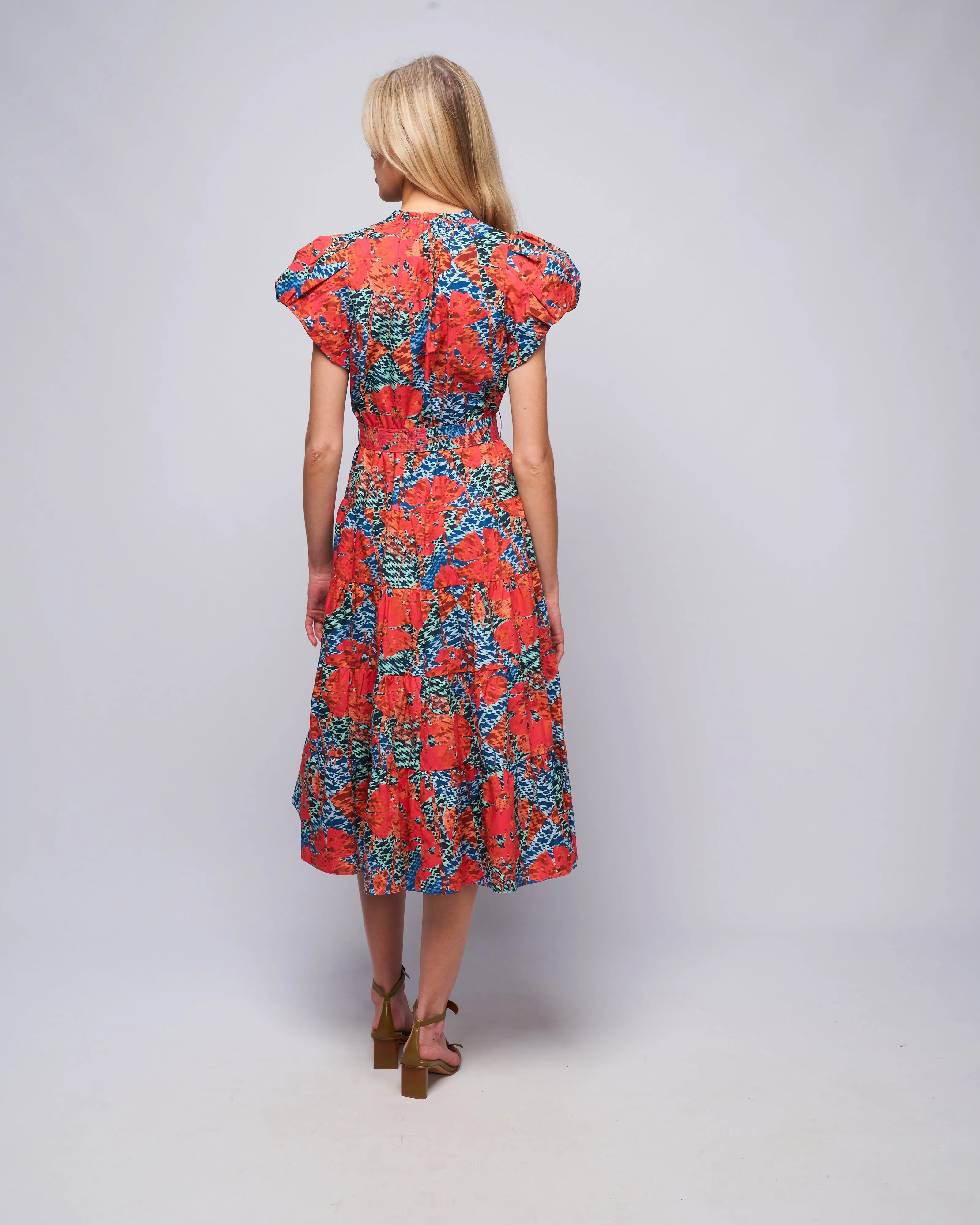 ottilie dress - flamingo