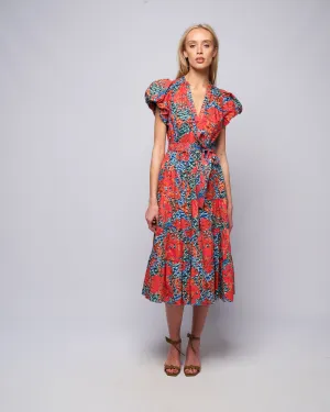 ottilie dress - flamingo