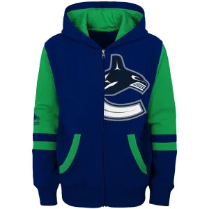 Outer Stuff Faceoff Full Zip Kids Hoody - Vancouver Canucks
