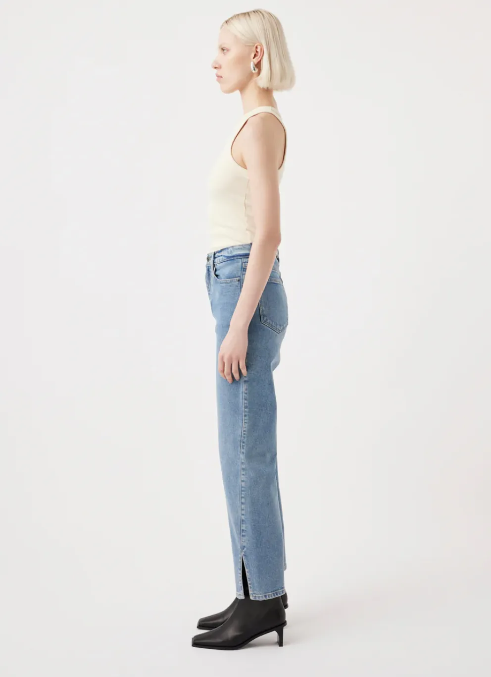 OUTLAND DENIM Zoe High Splits Jean - Unity
