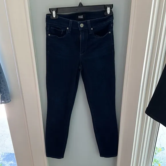 Paige Hoxton High-Rise Skinny Ankle Jeans