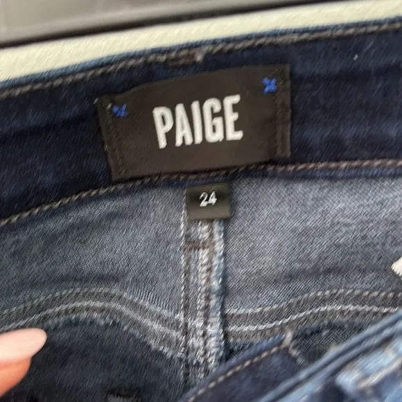 Paige Hoxton High-Rise Skinny Ankle Jeans