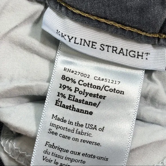 Paige Skyline Straight Medium Wash Jeans 26