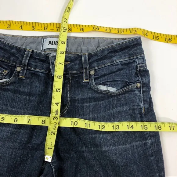 Paige Skyline Straight Medium Wash Jeans 26