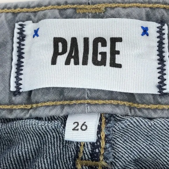 Paige Skyline Straight Medium Wash Jeans 26
