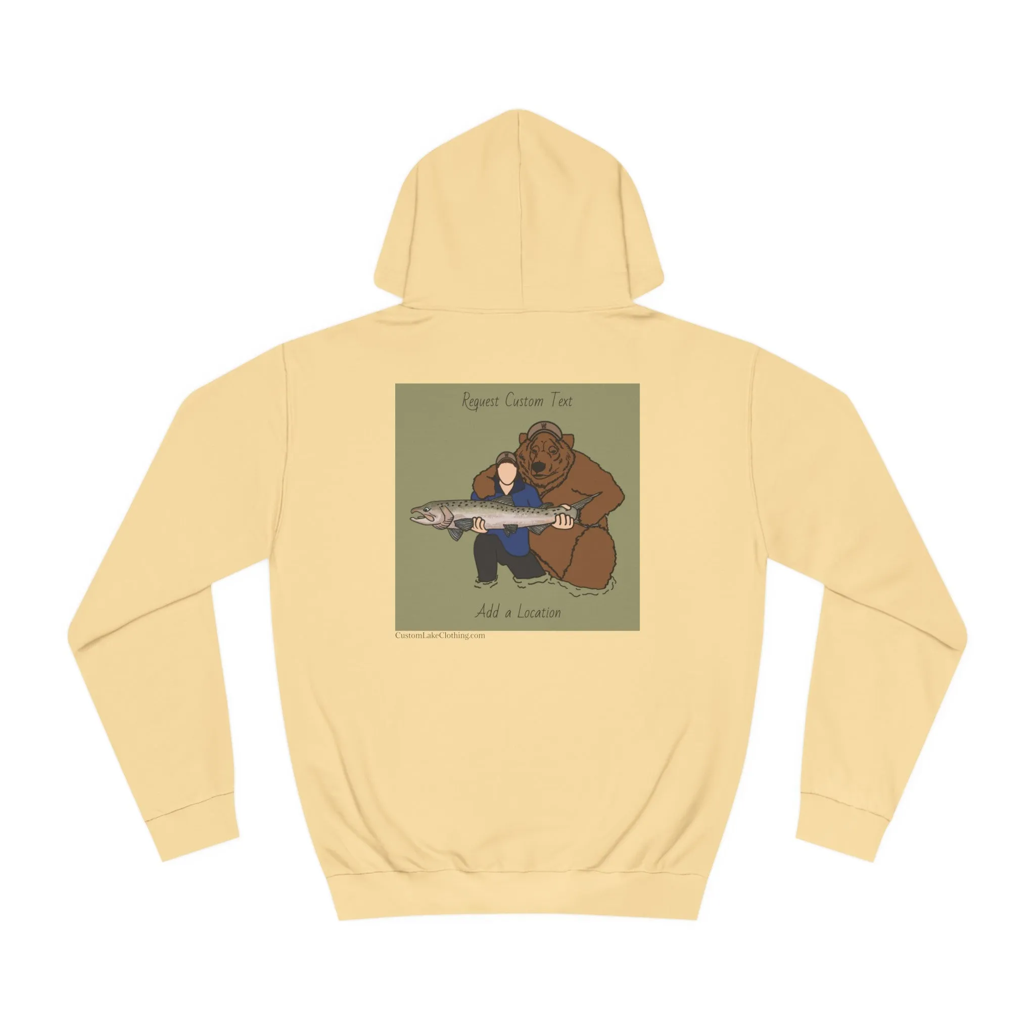 Papa Bear Design Model hoodie (Grizzly Bear Lake Wyoming) - Medium Weight Hoodie